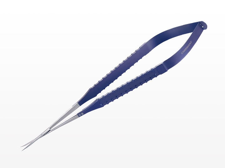 Kéo vi phẫu dáng thẳng dài 180mm, đầu cong