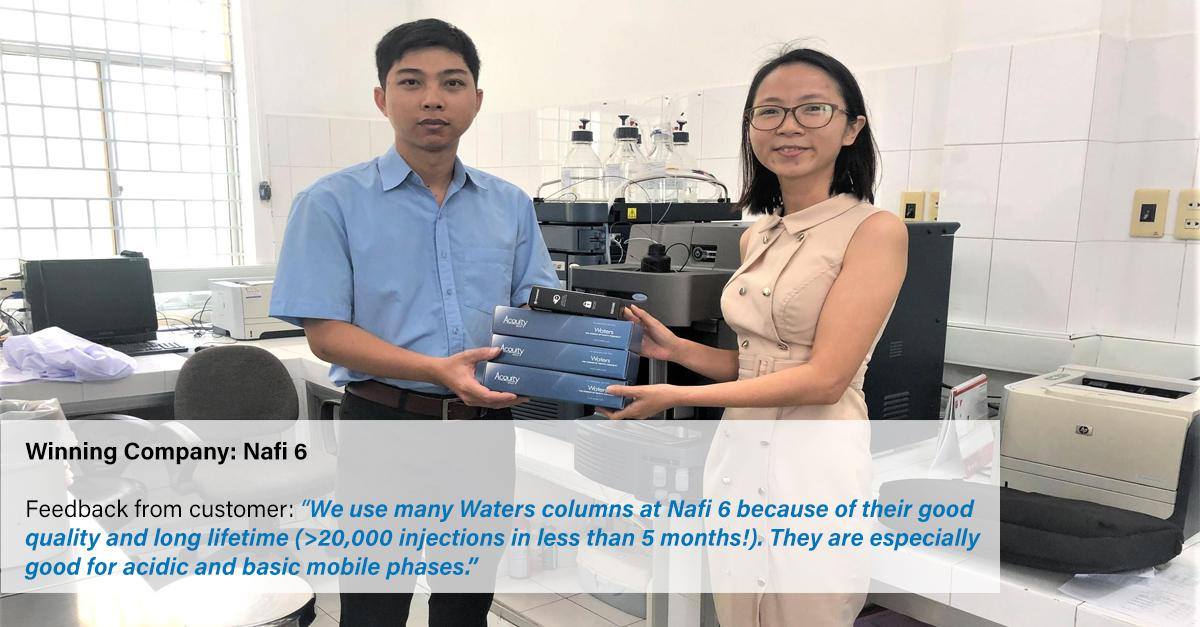 Khách hàng Thăng Long Instruments đạt giải cuộc thi Thử thách số lần tiêm mẫu trên cột Waters UPLC