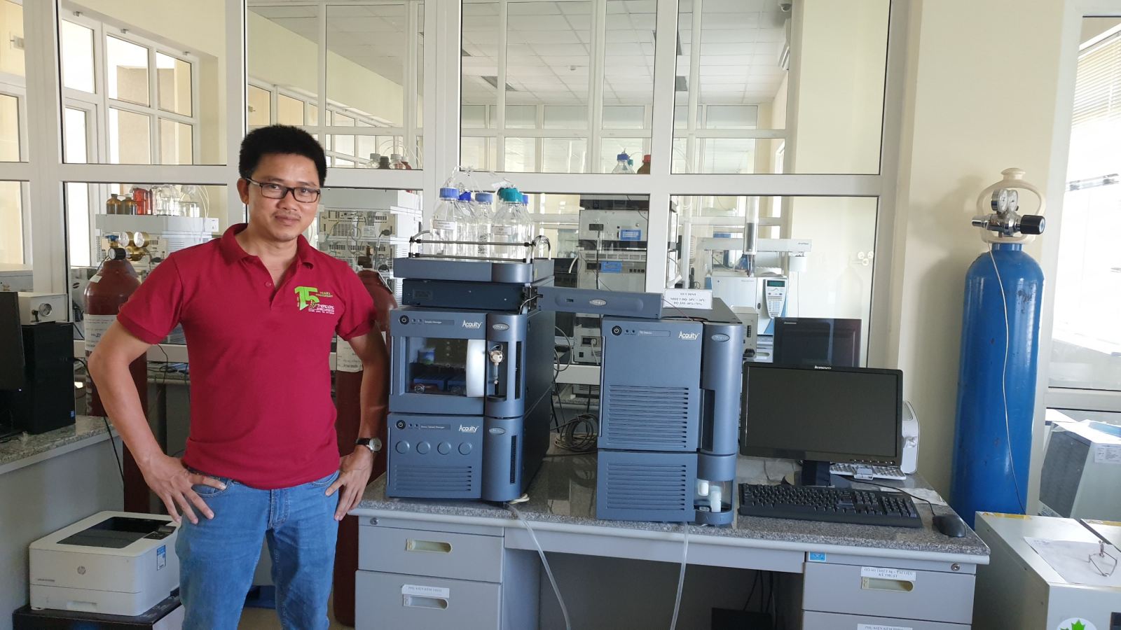 Đội ngũ T-service Thăng Long Instruments hoàn thiện quá trình lắp đặt hệ thống HPLC Alliance E2695 