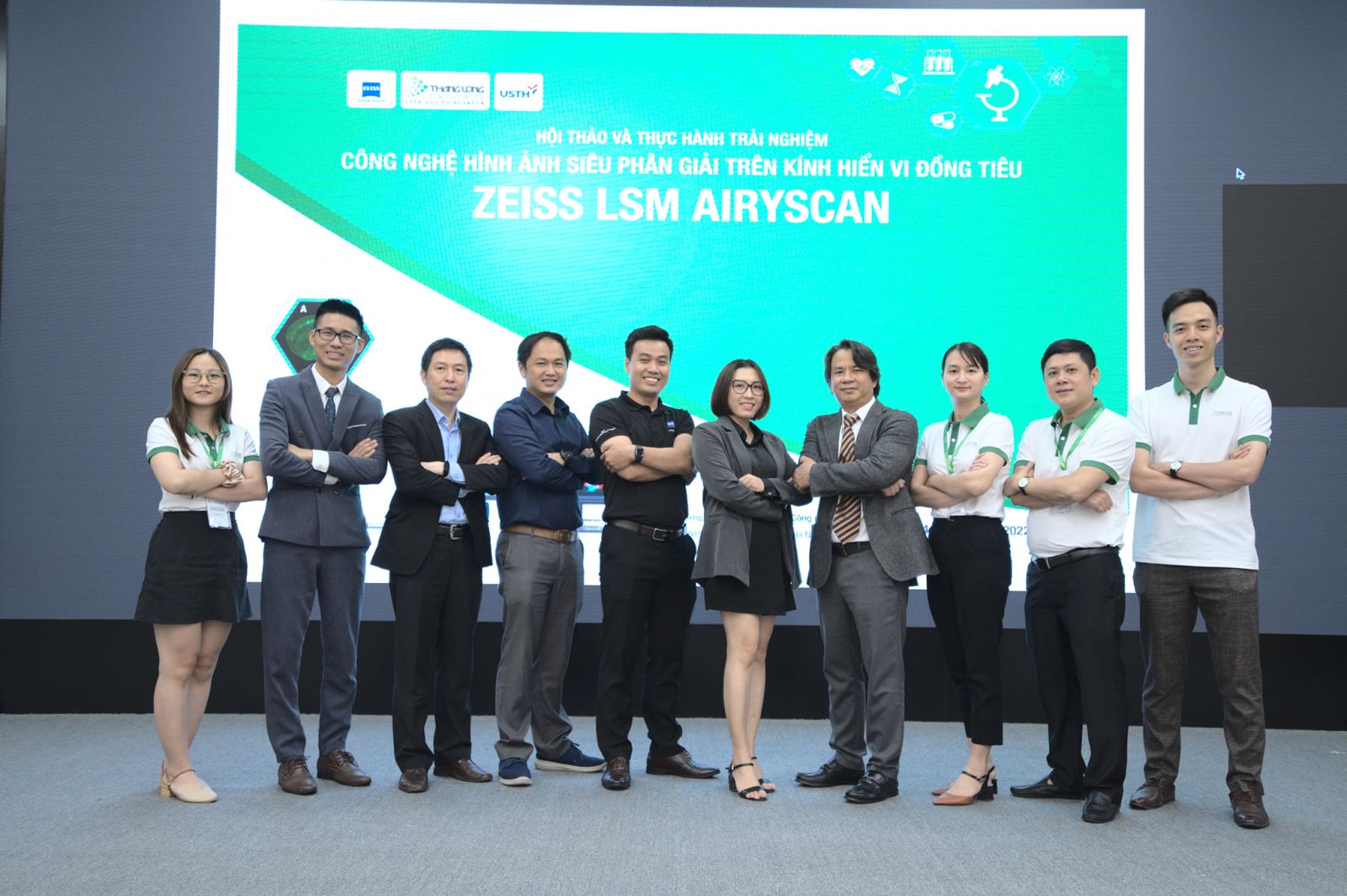 Hình ảnh từ Hội thảo và thực hành trải nghiệm hình ảnh đồng tiêu siêu phân giải trên kính hiển vi đồng tiêu ZEISS LSM Airyscan