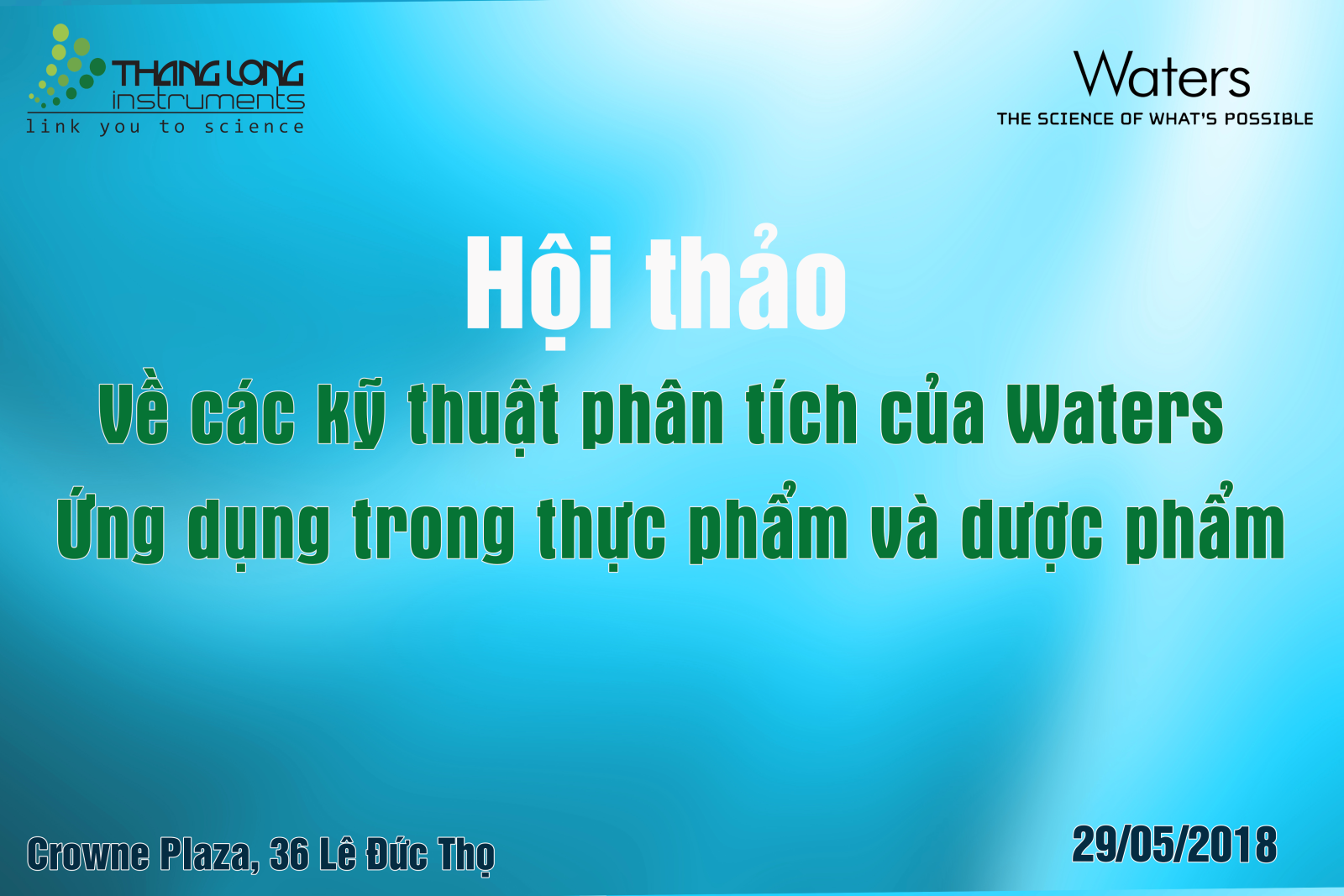 Thư mời Waters Compliance Seminar 2018