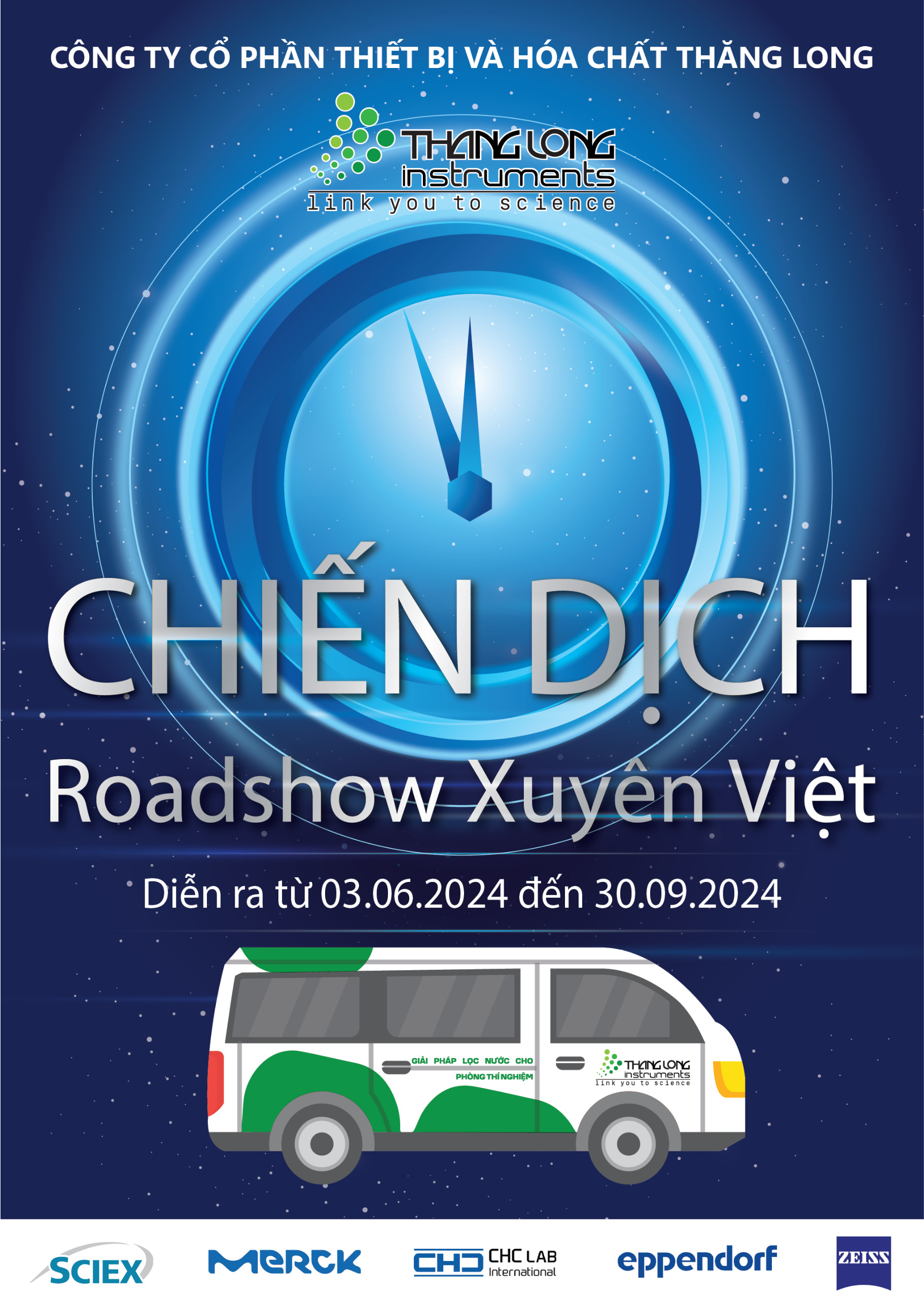 Đăng ký Tham gia chiến dịch Roadshow Xuyên Việt "Tiếp sức mùa hè cho Phòng thí nghiệm" của Công ty Cổ phần Thiết bị và Hóa chất Thăng Long (Thăng Long Instruments)